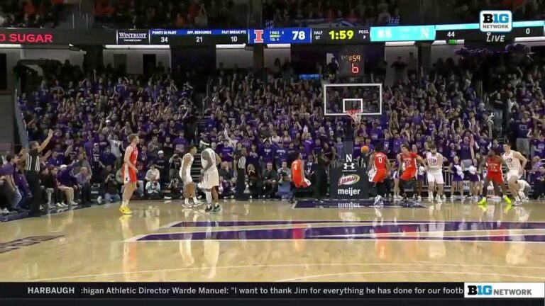 Boo Buie drills a tough a 3-pointer to help secure Northwestern