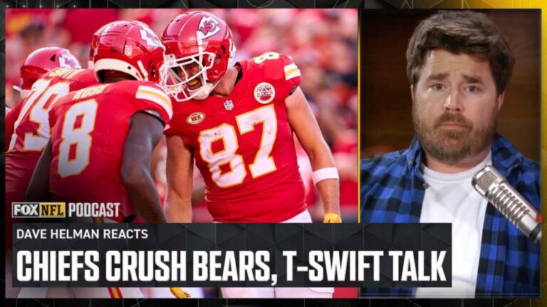 Chiefs CRUSH Bears & Is Travis Kelce, Taylor Swift a serious relationship?