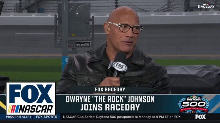 Daytona 500 Grand Marshal Dwayne Johnson joins