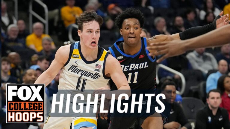 DePaul Blue Demons vs. No. 7 Marquette Golden Eagles Highlights