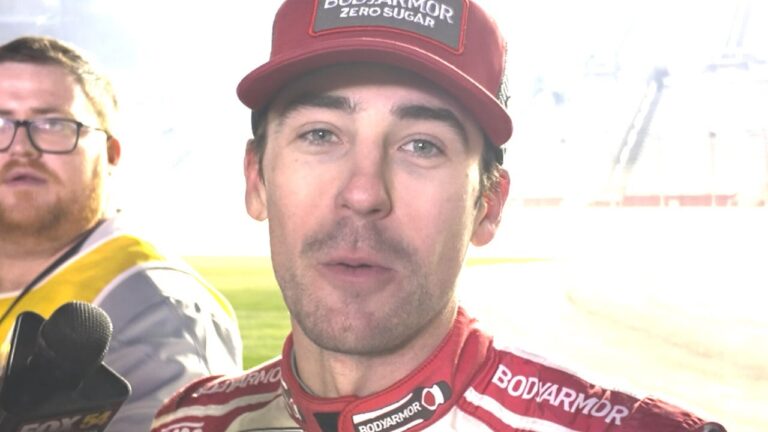 Did Ryan Blaney have the feeling it would be three-wide at the finish at the Ambetter Health 400?