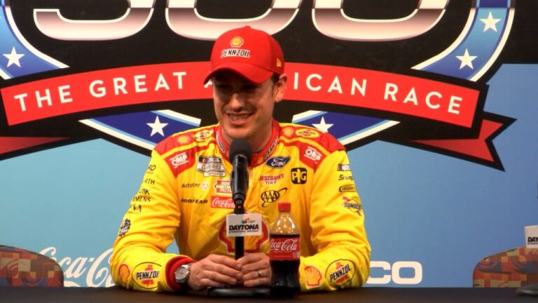 Joey Logano discusses why he thinks being on the pole can play dividends at Daytona