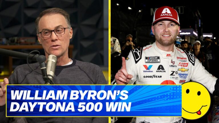 Kevin Harvick reacts to William Byron’s Daytona 500 win