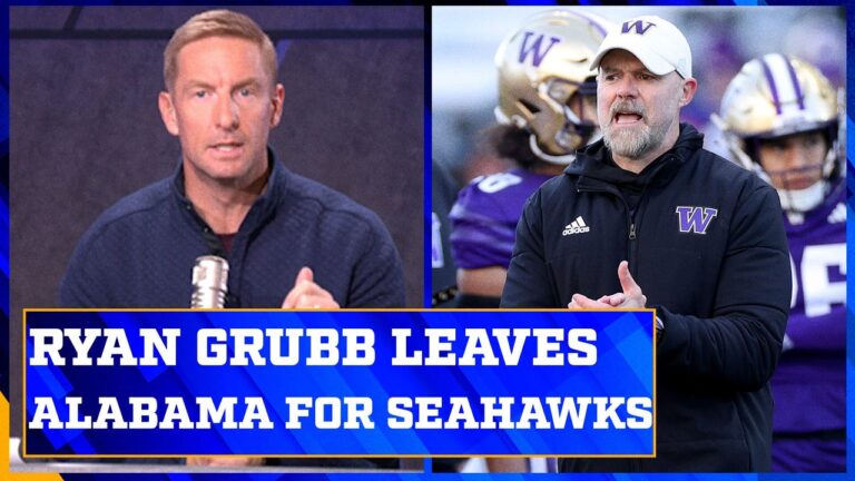 Ryan Grubb leaving Alabama and Kalen DeBoer for Seattle Seahawks