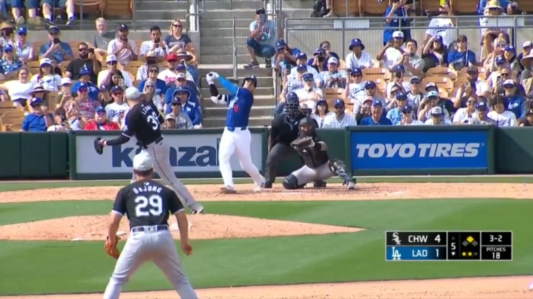 Shohei Ohtani smacks FIRST homer as a Dodger in spring training game vs. White Sox