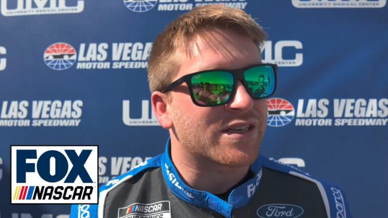 Chris Buescher on his tire falling off at Las Vegas