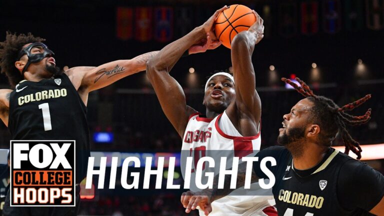 Colorado Buffaloes vs. Washington State Cougars Pac-12 Tournament Highlights