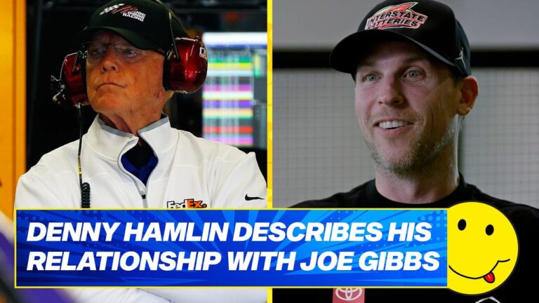 Denny Hamlin describes his relationship with Joe Gibbs