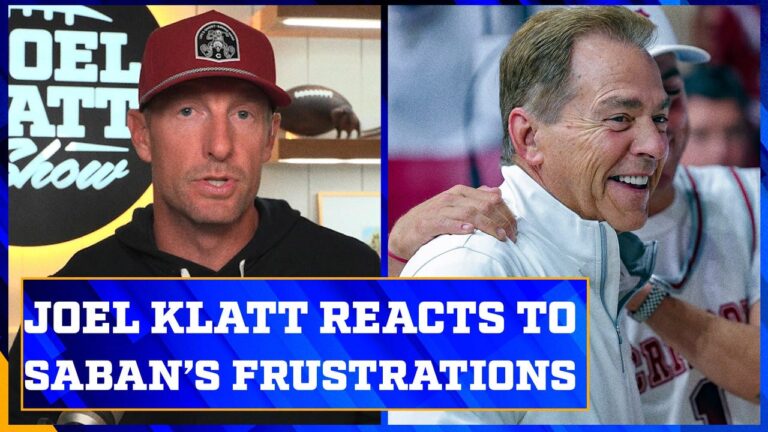 Joel Klatt reacts to Nick Saban’s frustrations after Alabama