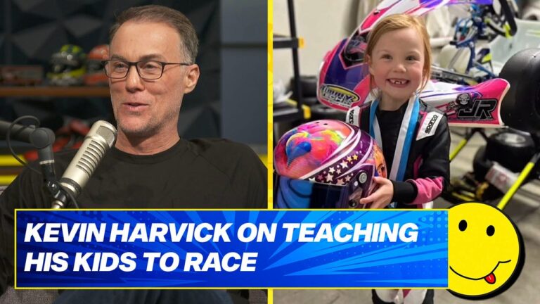 Kevin Harvick on teaching his kids to race, “different is an understatement.”