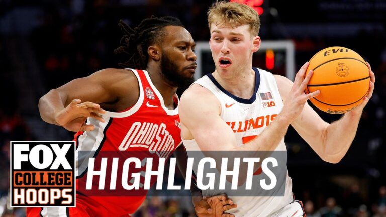 Ohio State Buckeyes vs. Illinois Fighting Illini 2024 Big Ten Tournament Highlights