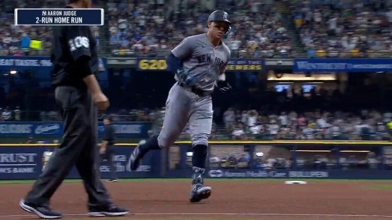 Aaron Judge launches a two-run home run Yankees