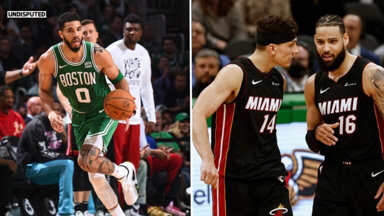 Heat score team playoff-record 23 3-point FGs in 111-101 Game 2 win vs. Celtics