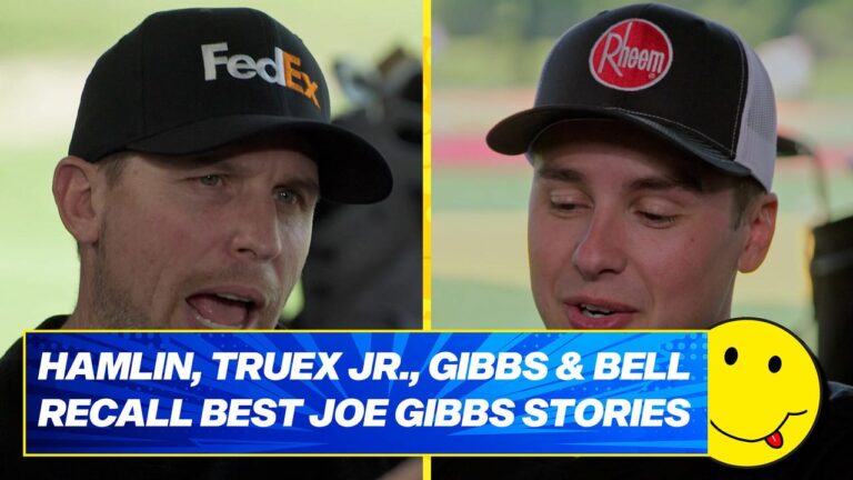 Joe Gibbs Racing drivers debate tire wear vs. horsepower, Bill Elliott vs. Dale Jr., and more!