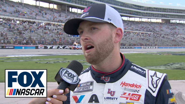 William Byron speaks on the wild finish and making contact with Ross Chastain at Texas Motor Speedway