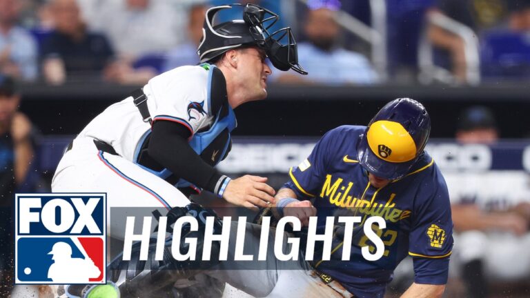 Brewers vs. Marlins Highlights