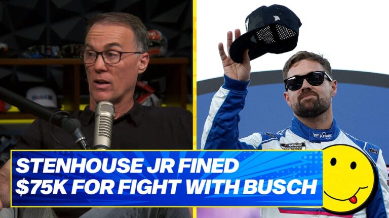 Kevin Harvick on Ricky Stenhouse Jr being fined $75k for fight with Kyle Busch