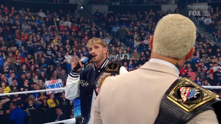 Logan Paul confronts Cody Rhodes after Undisputed Title Match announced