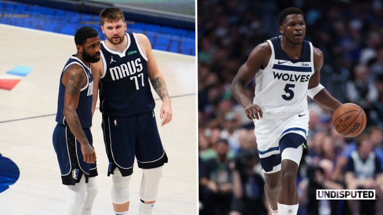 Luka Dončić, Kyrie Irving combine for 66 points in Game 3 win vs. T-Wolves