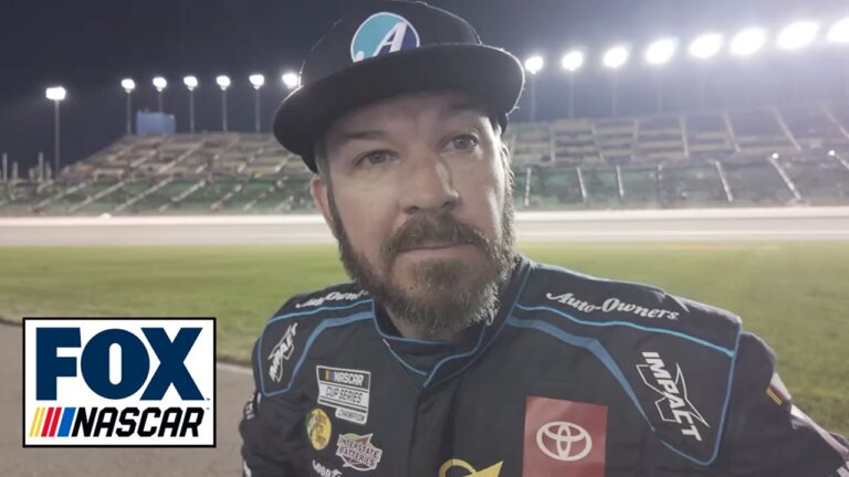 Martin Truex Jr. said he would have caught Denny Hamlin if there was no late caution