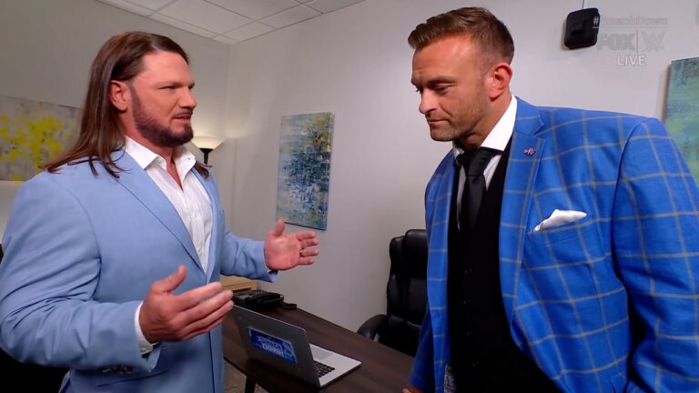 AJ Styles asks Nick Aldis for a chance to address his future on SmackDown