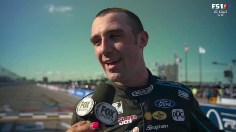 Austin Cindric speaks on his first place finish in the Enjoy Illinois 300