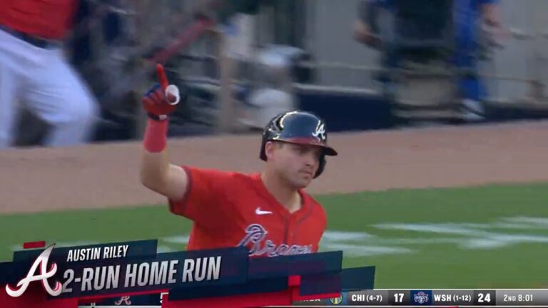 Austin Riley smashes a two-run home run, extending Braves