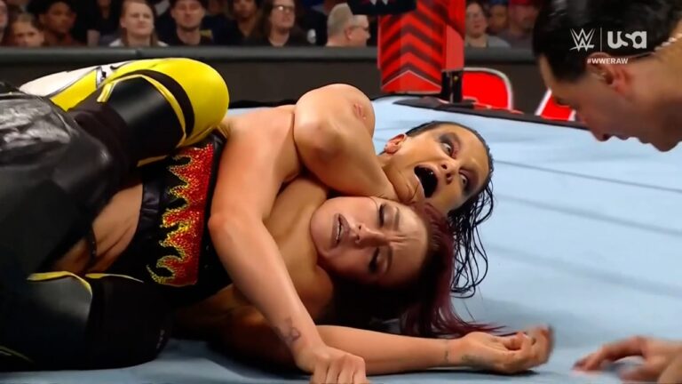 Bianca Belair, Jade Cargill watch Shayna Baszler & Zoey Stark dominate Alba Fyre, Isla Dawn on Raw