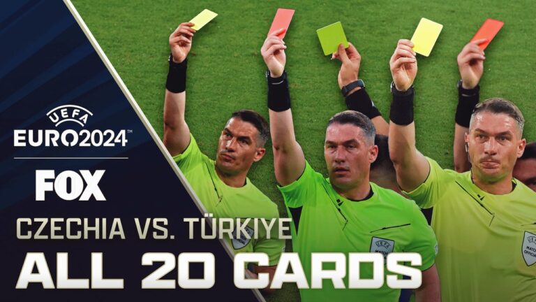 Czechia vs. Türkiye: UEFA Euro RECORD setting 20 cards shown