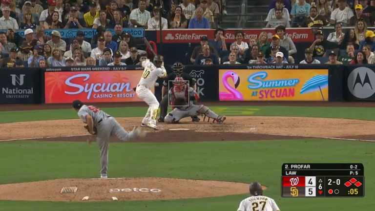 Jurickson Profar crushes a grand slam as the Padres extend their lead over the Nationals