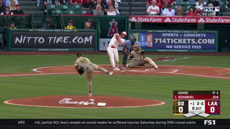 Nolan Schanuel opens game for Angels with leadoff homer vs. Padres