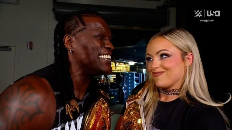 R-Truth helps Liv Morgan give Dominik Mysterio a surprise for The Judgment Day