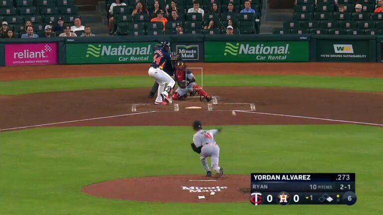 Yordan Alvarez crushes a two-run home run to give the Astros an early lead over the Twins