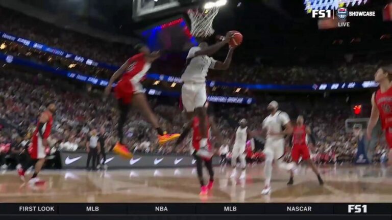 Anthony Edwards finishes an acrobatic layup, shrinking United States