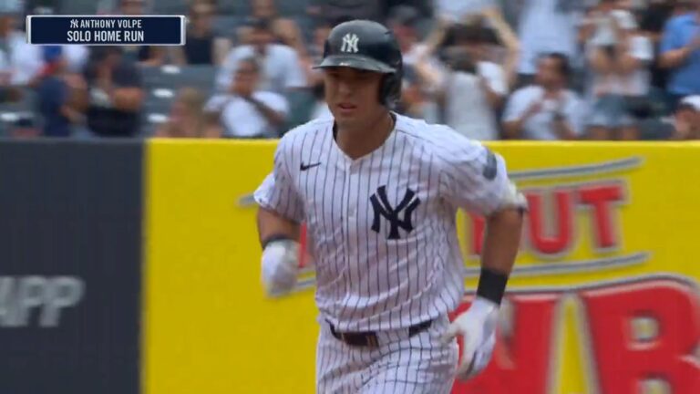 Austin Wells and Anthony Volpe hit back-to-back home runs to give the Yankees an early lead over Rays