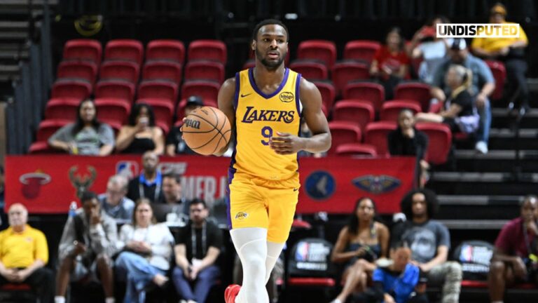 Bronny James finishes with 13 points in Lakers Summer League win vs. Cavs