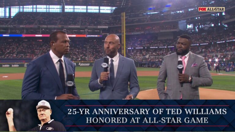 Derek Jeter, David Ortiz & Alex Rodriguez honor Ted Williams ahead of MLB All-Star Game