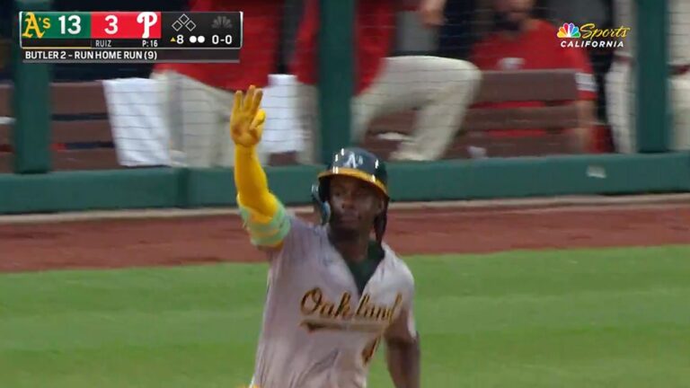 Lawrence Butler crushes his THIRD home run, extends Athletics