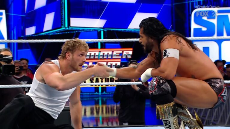 Logan Paul and Santos Escobar join forces vs. LA Knight in ambush ahead of SummerSlam