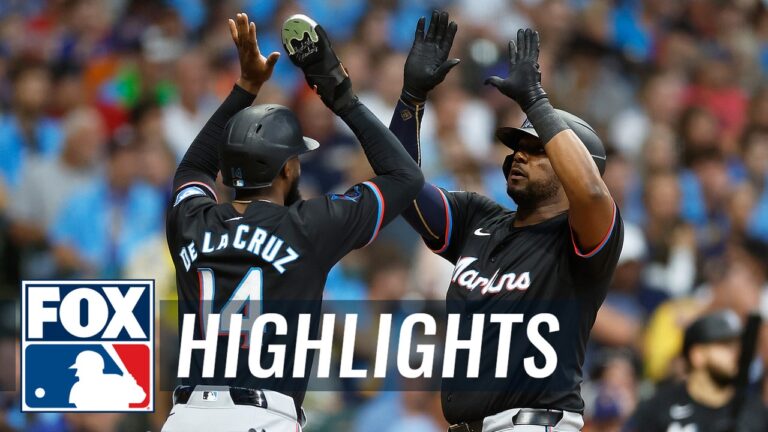 Marlins vs. Brewers Highlights