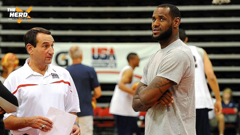 Mike Krzyzewski shares his experience coaching LeBron James on Team USA