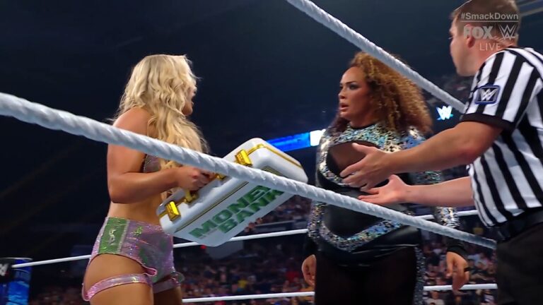 Nia Jax stops Tiffany Stratton from cashing in on Bayley after match with Michin