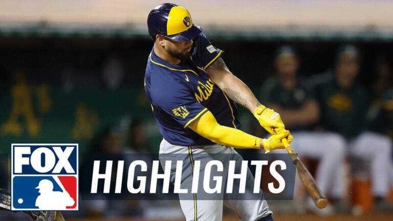 Brewers vs. Athletics Highlights