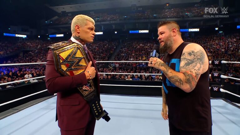 Cody Rodes confronts Kevin Owens, Owens accuses Rhodes of hiding injury