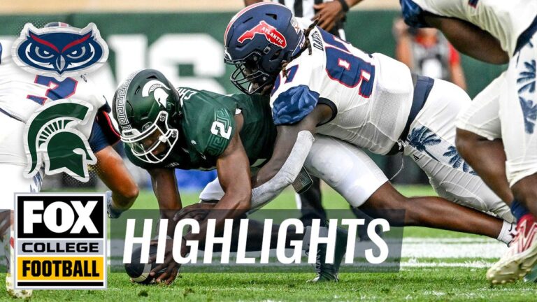 Florida Atlantic Owls vs. Michigan State Spartans Highlights