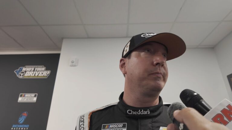 Kyle Busch on his injured wrist: