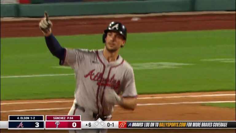 Matt Olson homers for the second time to extend Braves