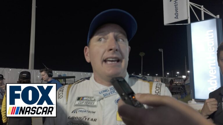 Michael McDowell on his car getting airborne as he was challenging for the win late at Daytona