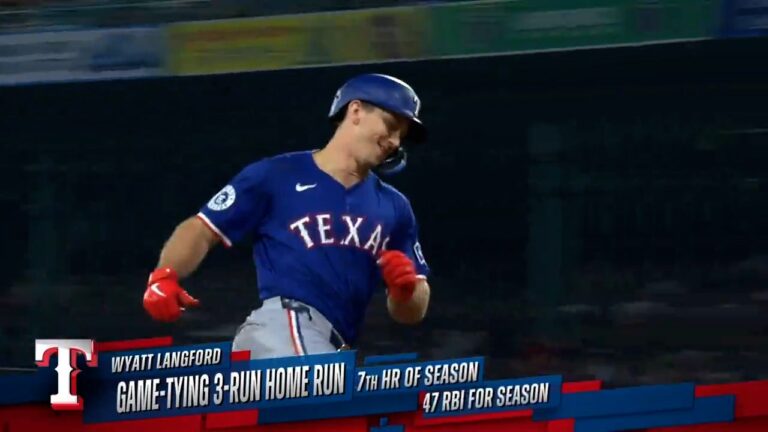 Wyatt Langford & Jonah Heim both smash homers to give the Rangers the lead vs. the Red Sox