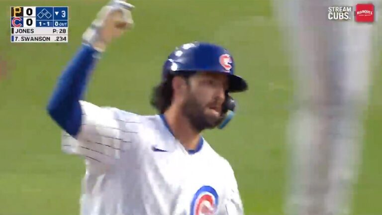 Dansby Swanson crushes a solo homer, giving Cubs early lead vs. Pirates